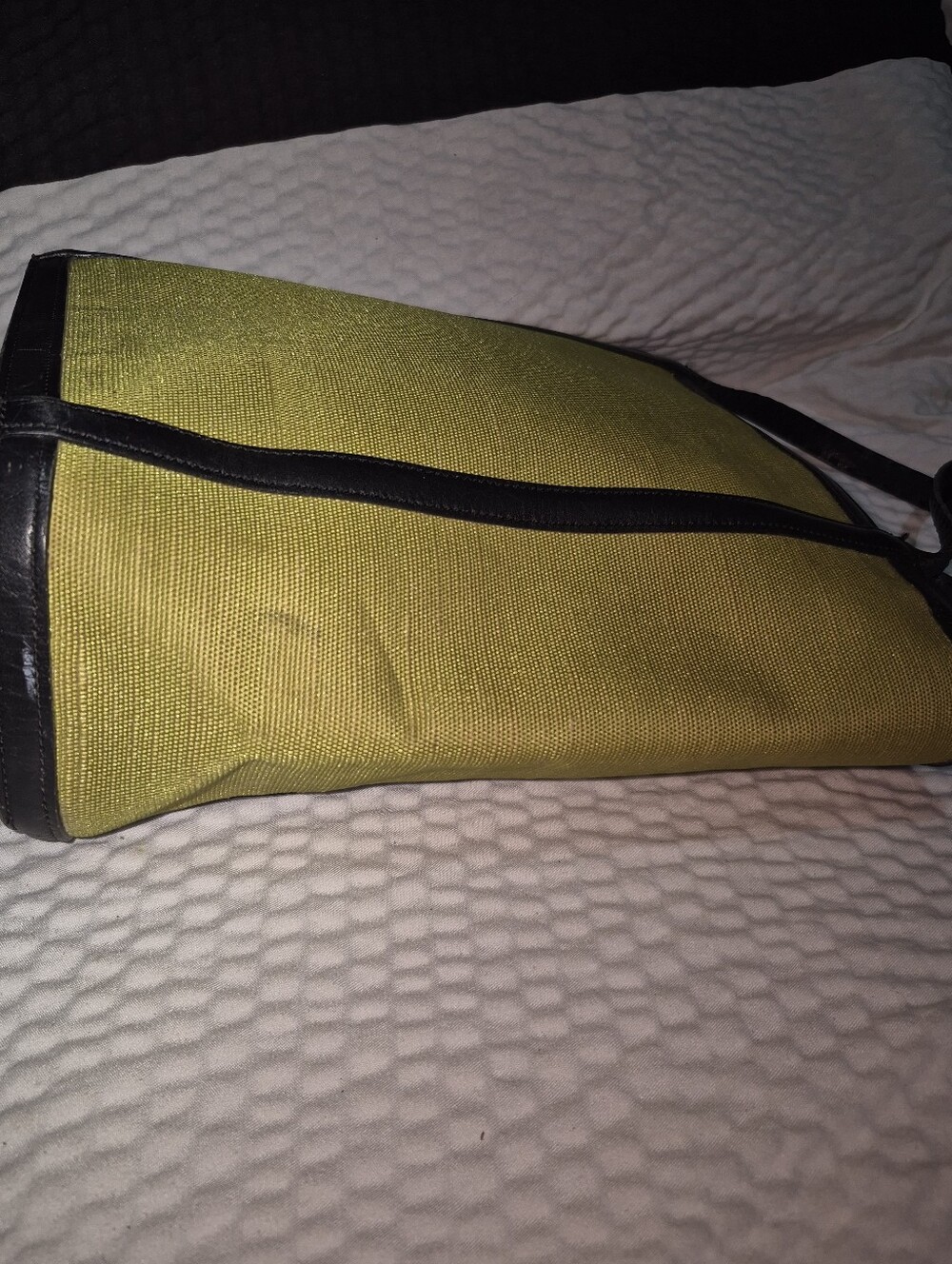 Maxx New York Yellow Canvas Tote with Black Trim - Picture 6 of 9